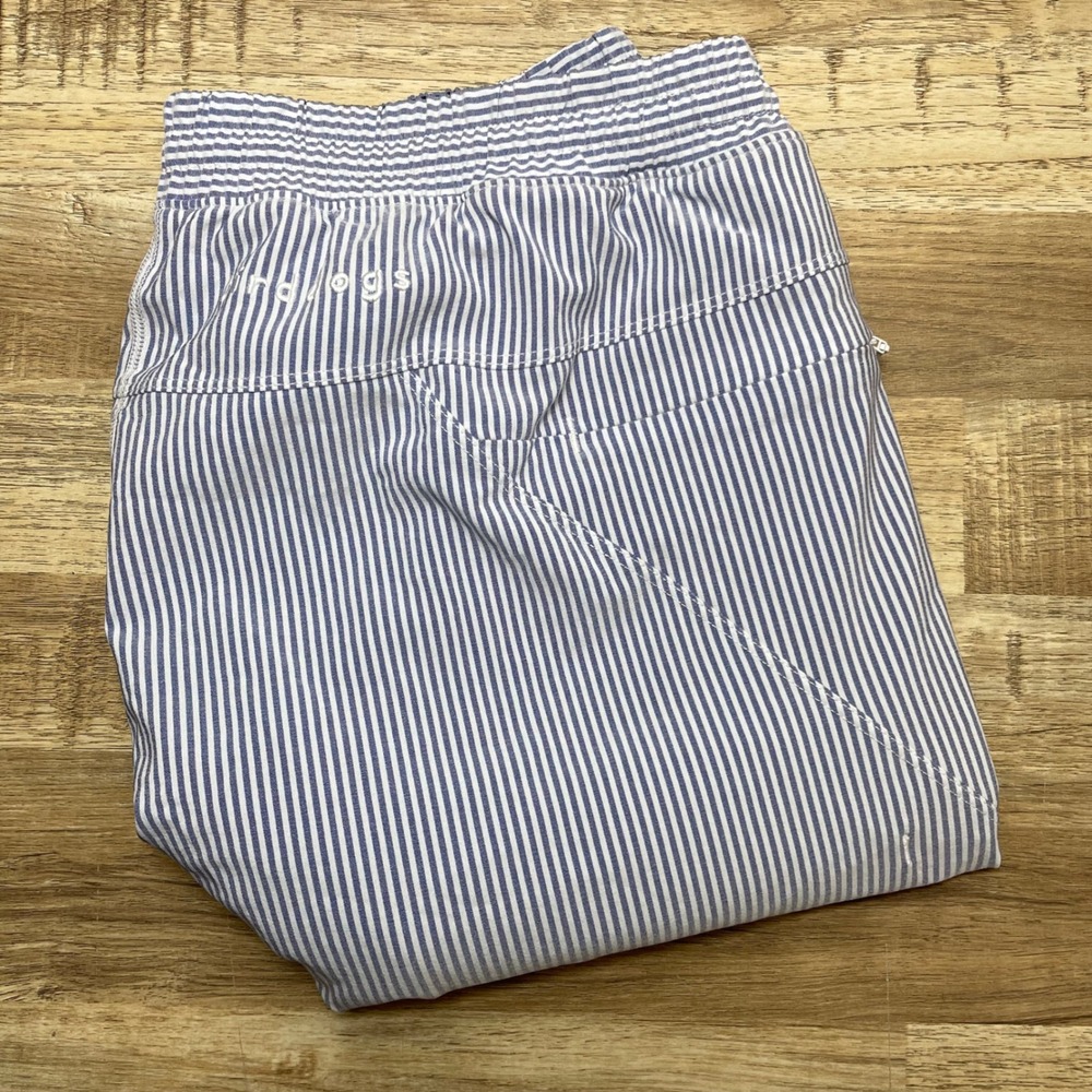 Birddogs Men's Blue White Seersucker Classic Gym Shorts Lined Large 9" Inseam